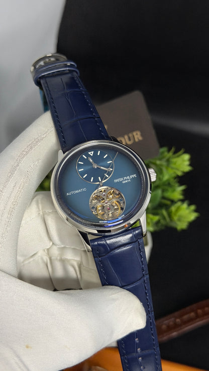 Silver with Blue Dial🔥