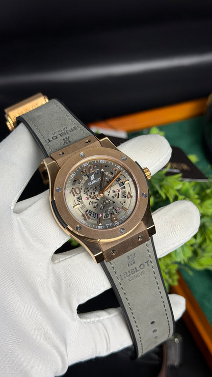 Rose Gold with Grey Dial