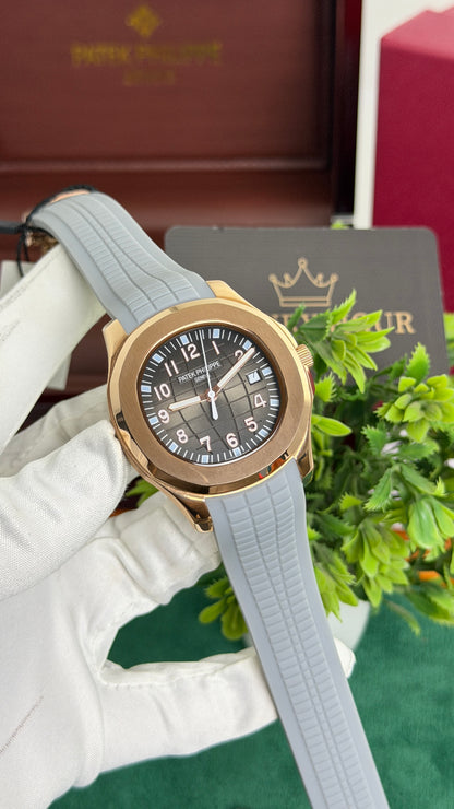 Rose Gold with Grey Dial.