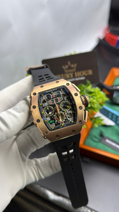Rose Gold with Black chronograph🔥