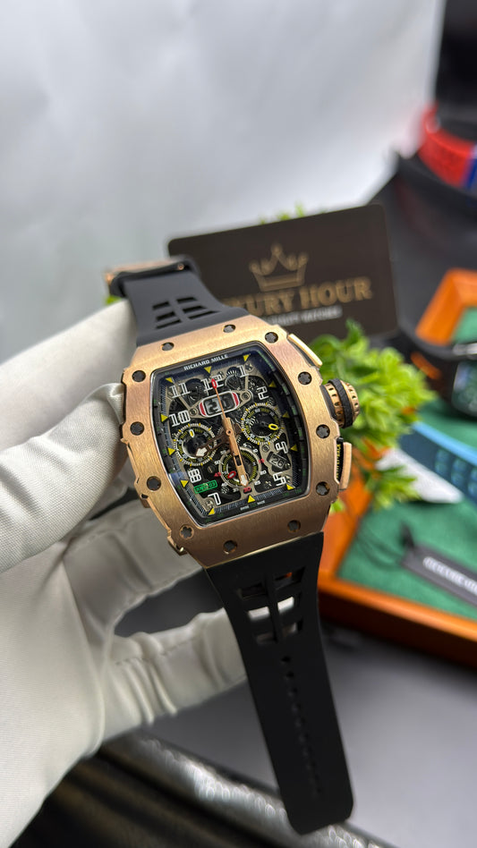Rose Gold with Black chronograph🔥