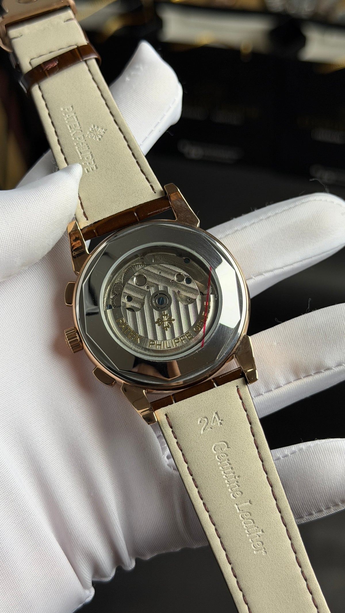Rose Gold with White Dial.