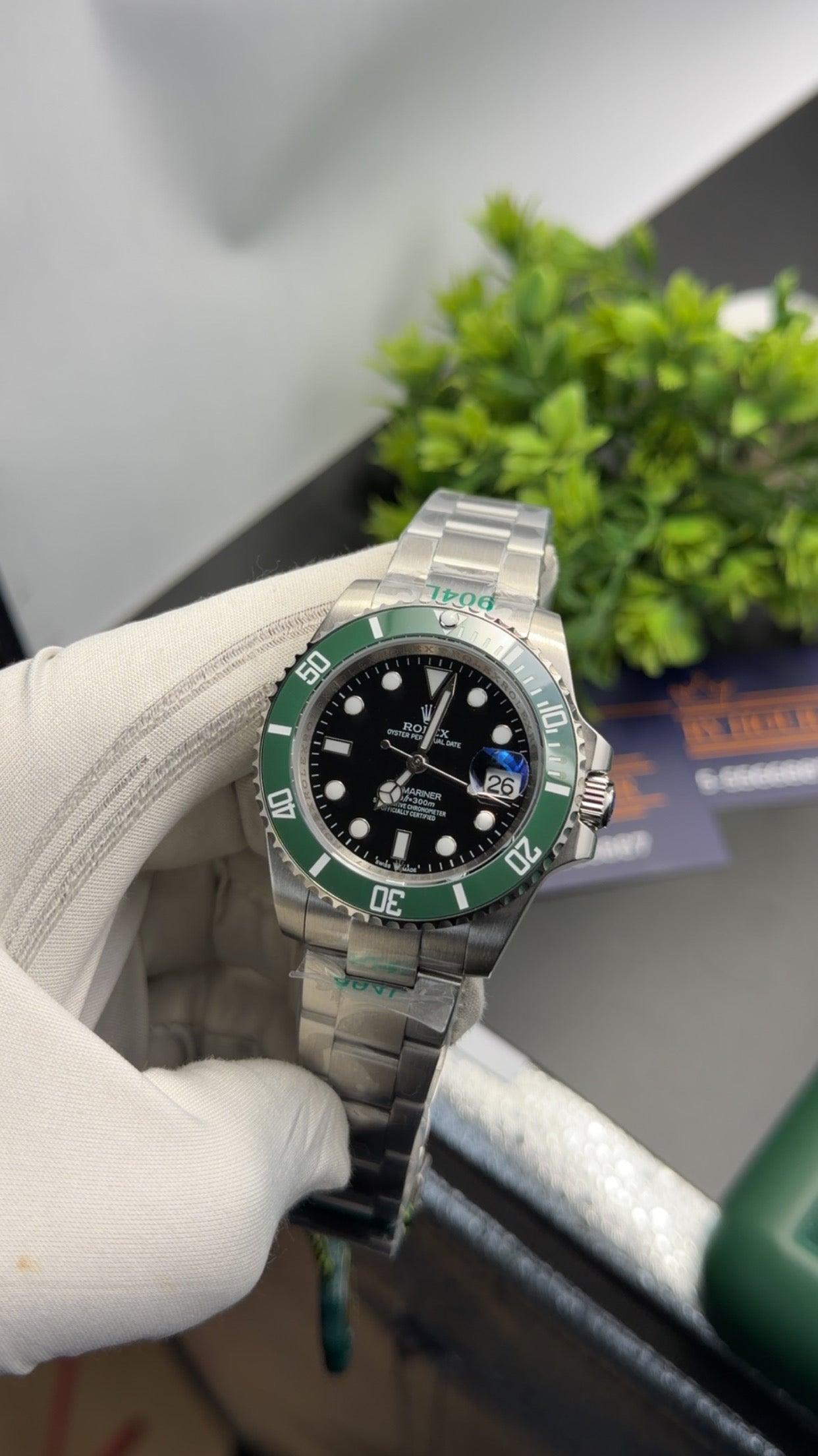 Silver with black dial 🔥