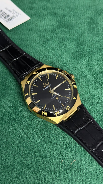 Yellow Gold with Black Dial(M NO:136)