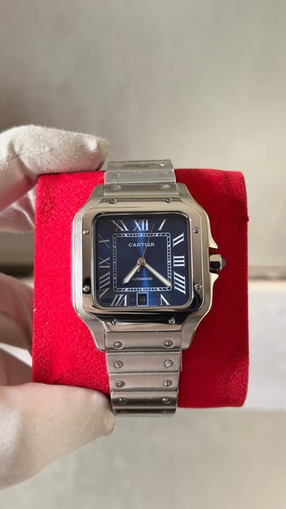 Silver with Blue Dial🔥