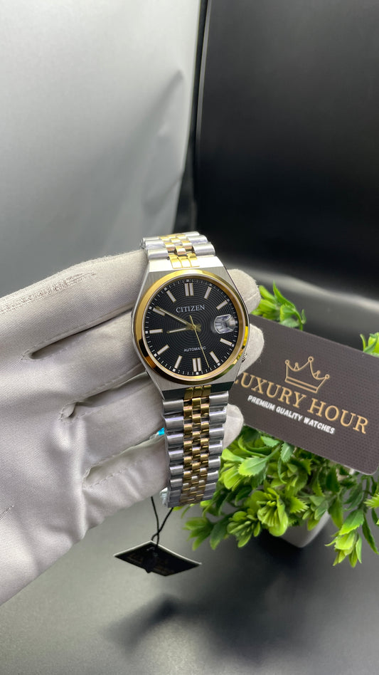 Yellow Gold Two Tone with Black Dial🔥