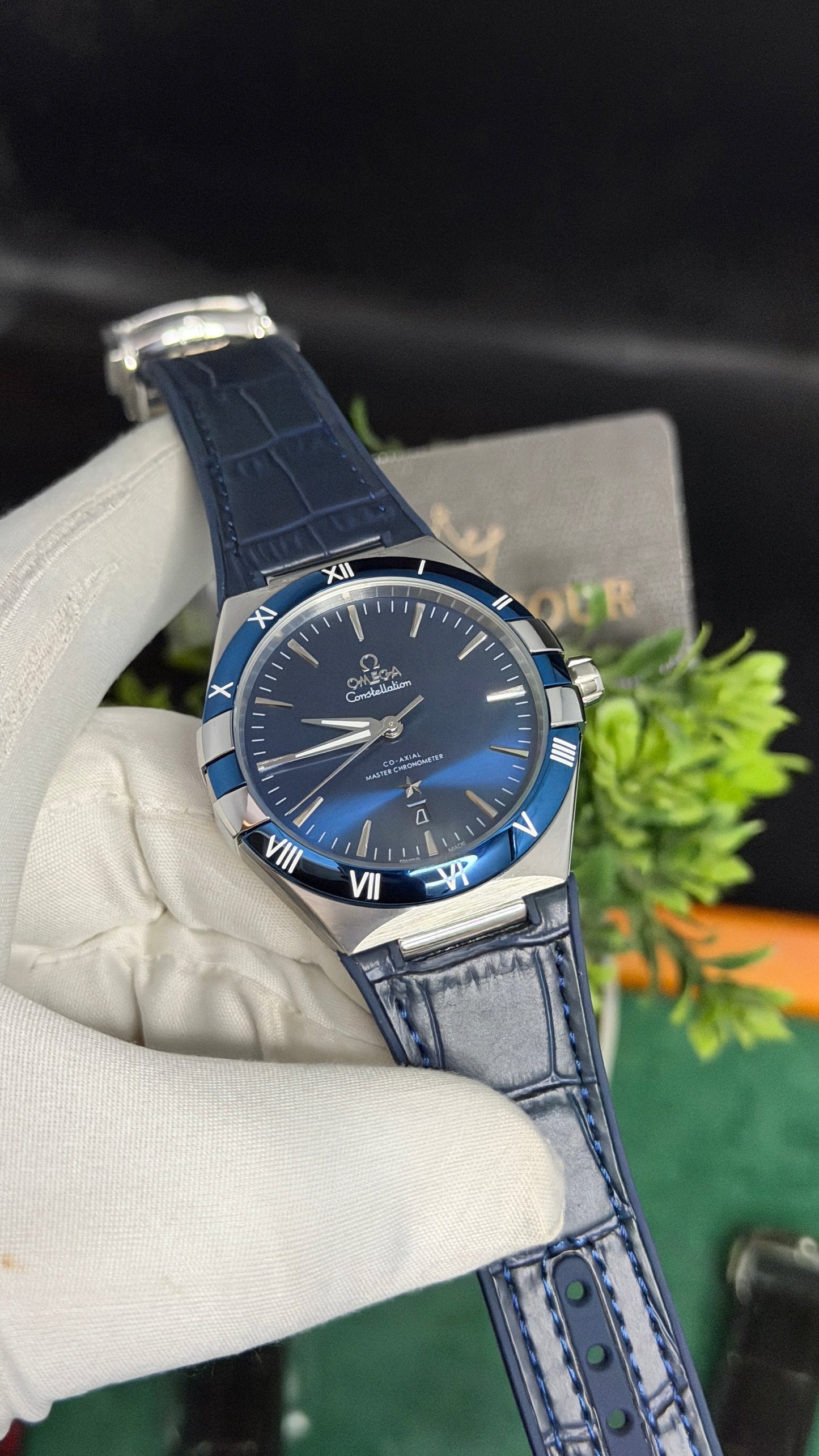 Silver with Blue Dial (M NO:136)