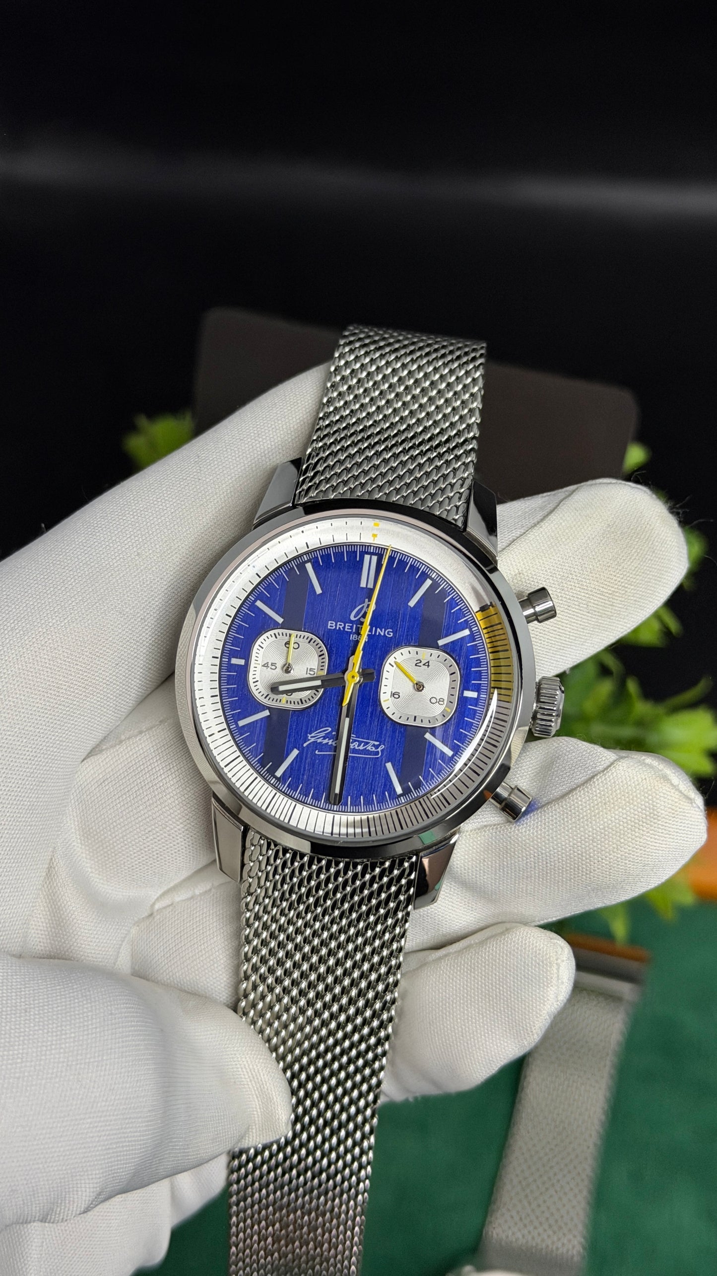 Silver with Blue Dial ( Dual Shade )