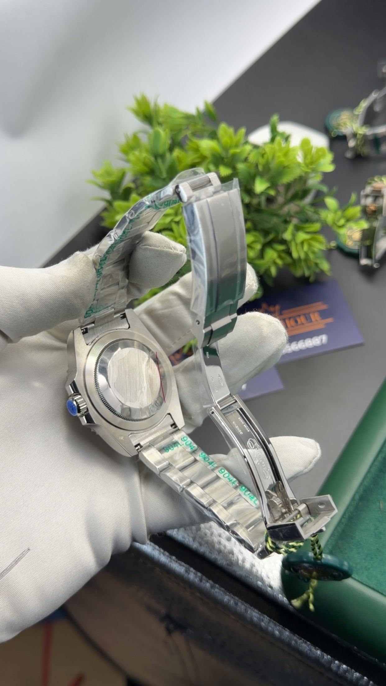 Silver with Black dial🔥