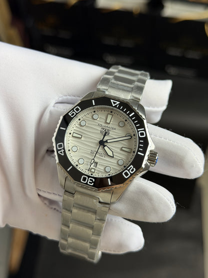 Silver with White Dial.