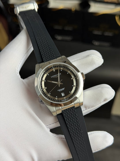 Silver with Black Dial.
