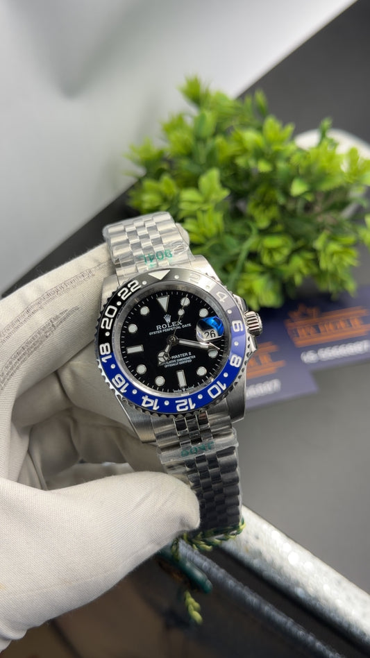 Silver with black dial 🔥