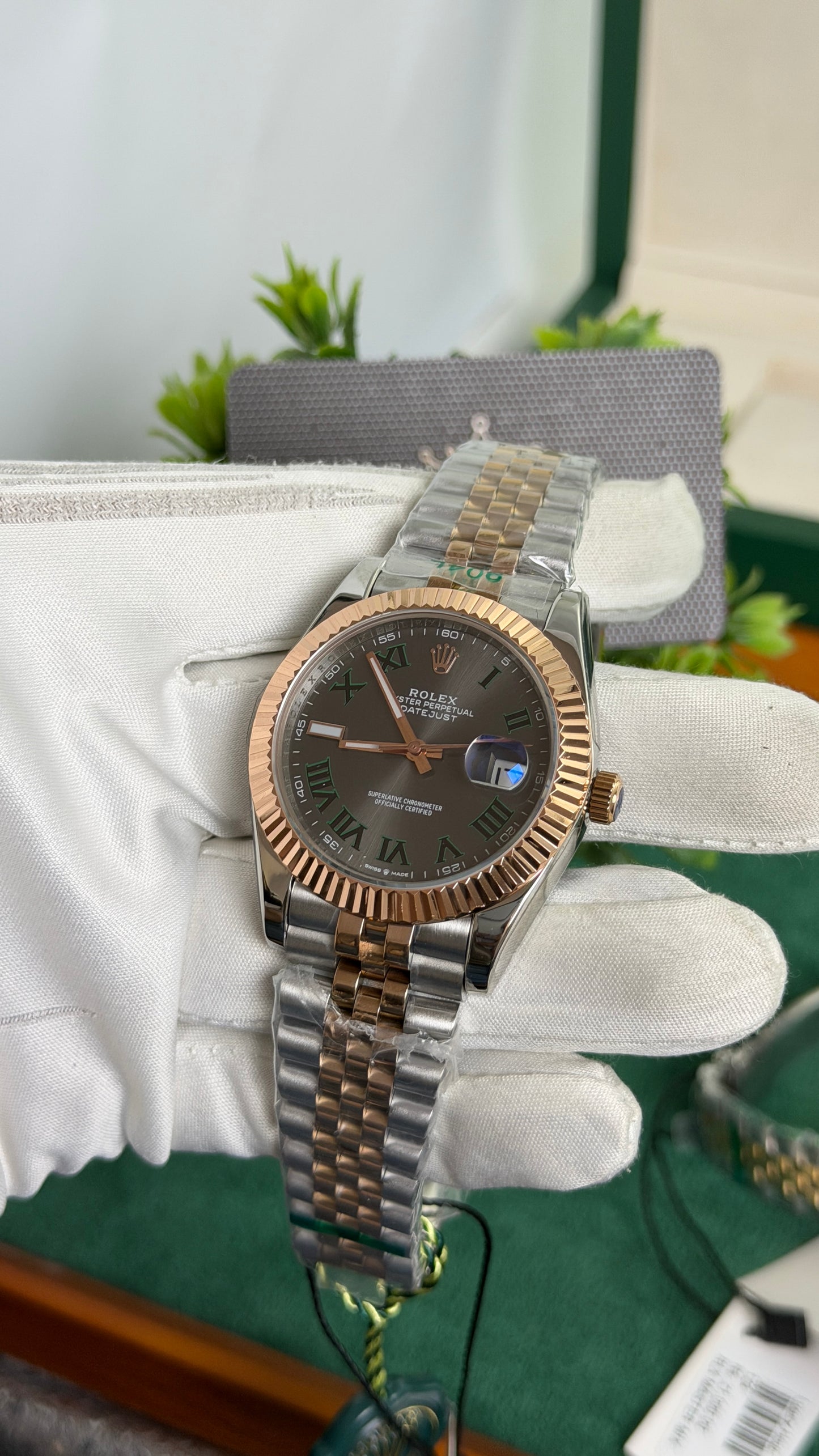 Rose Gold Two Tone with Grey Dial🔥