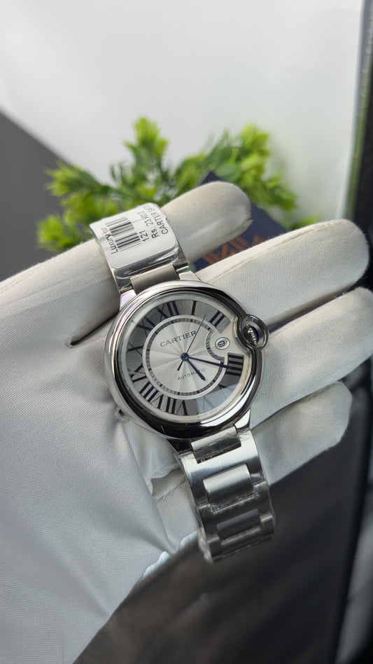 Silver with white dial 🔥