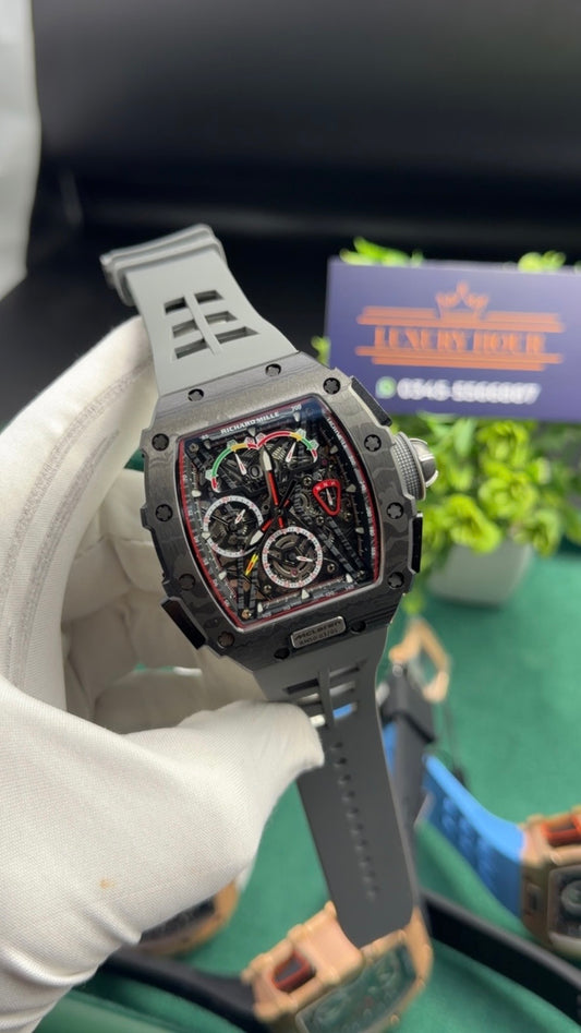 RM Mc laren ( black with grey strap)