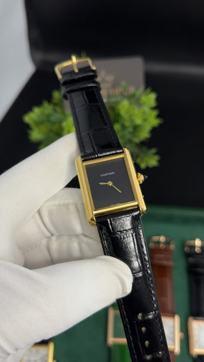 Rose Gold with Black Dial (M No:183)—36mm