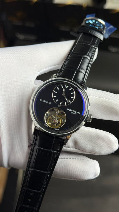 Silver with Blue Dial.