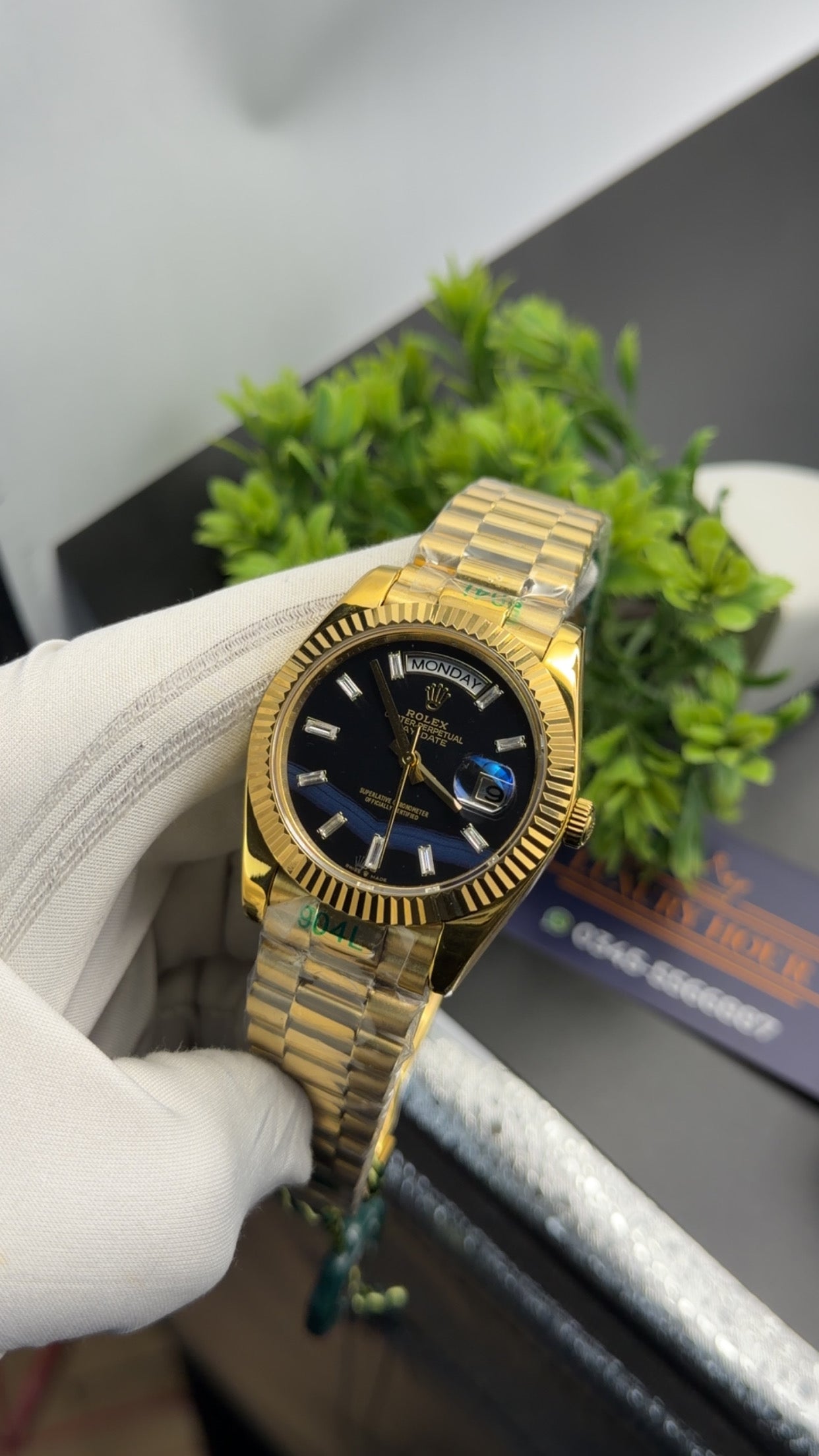 Yellow Gold with Black dial🔥