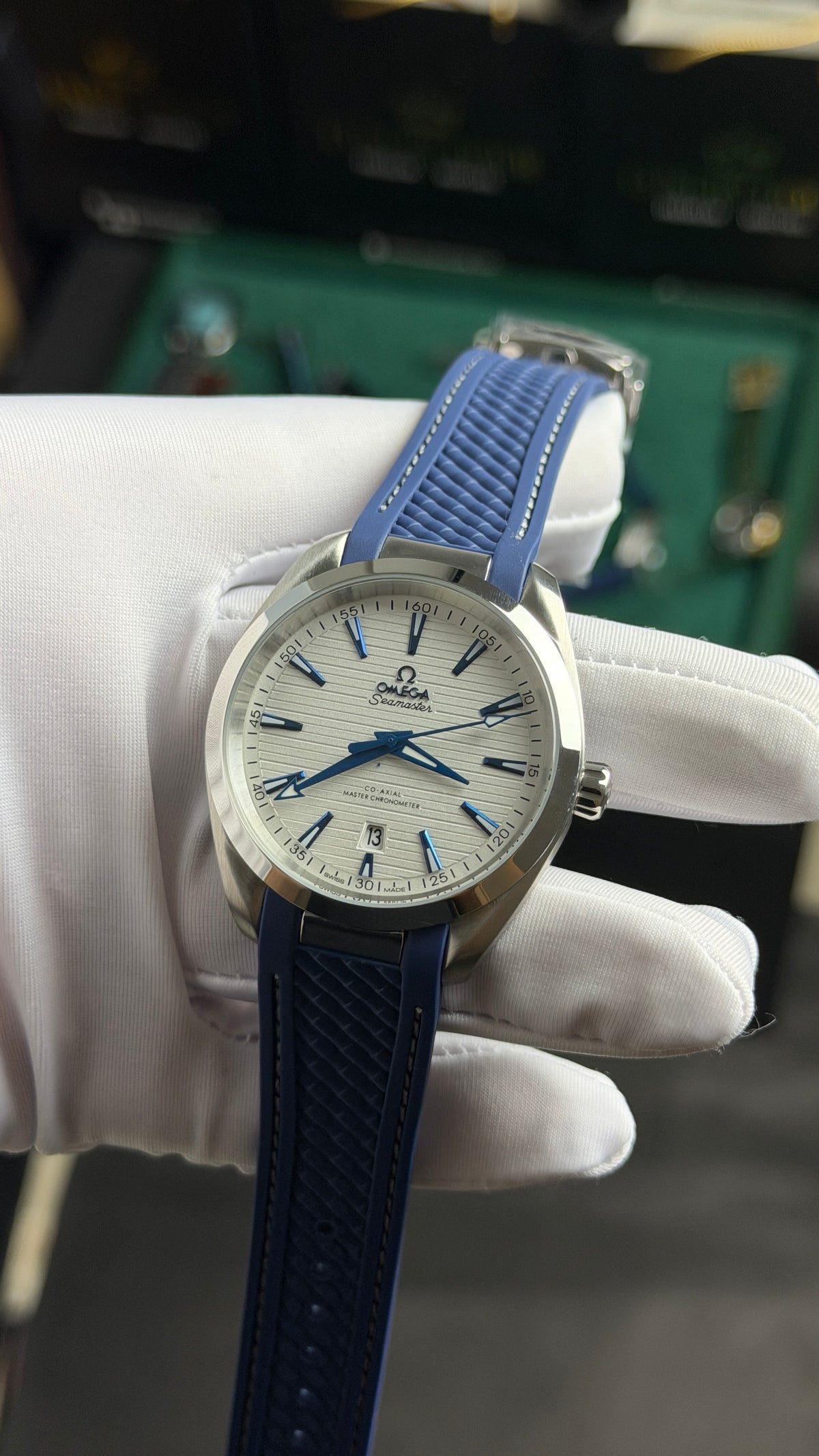 Silver with White Dial.