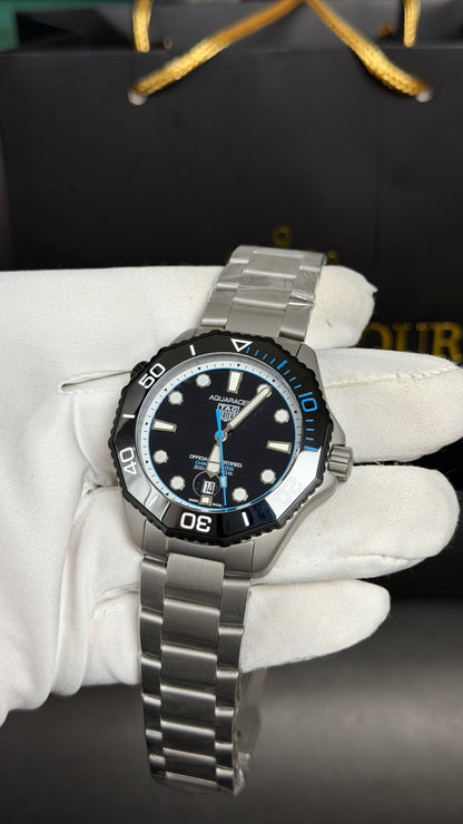 Silver with Black Dial.
