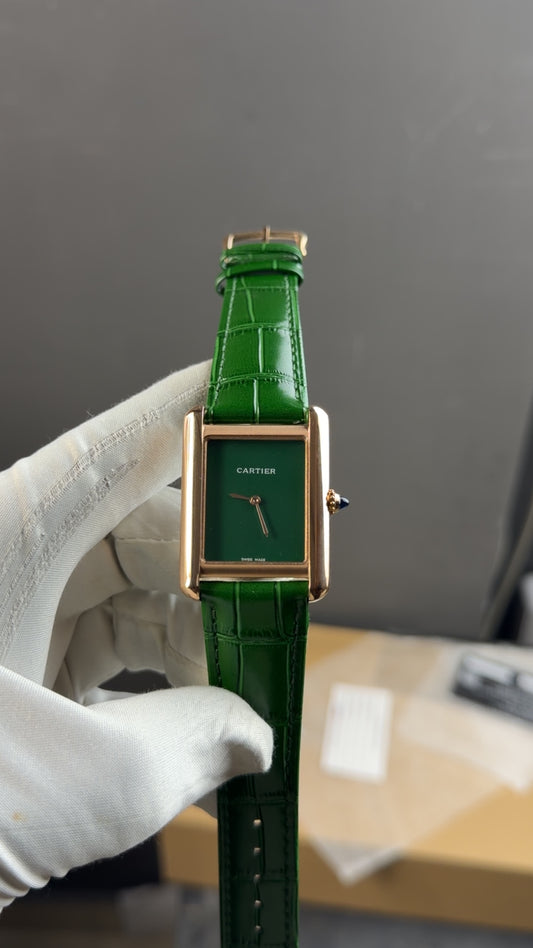 Rose Gold with green strap🔥