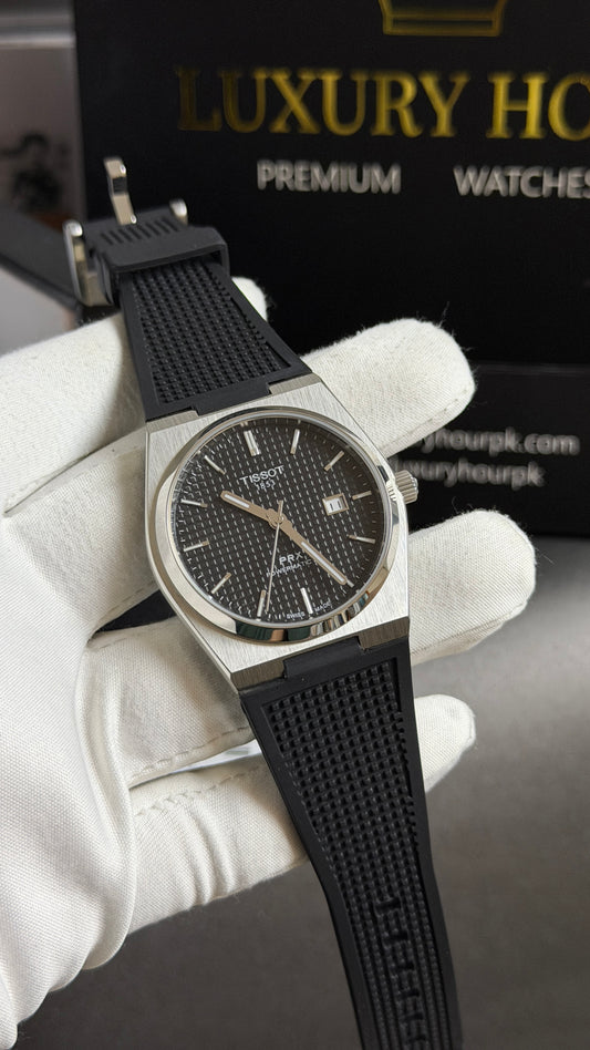 Silver with Black Dial.