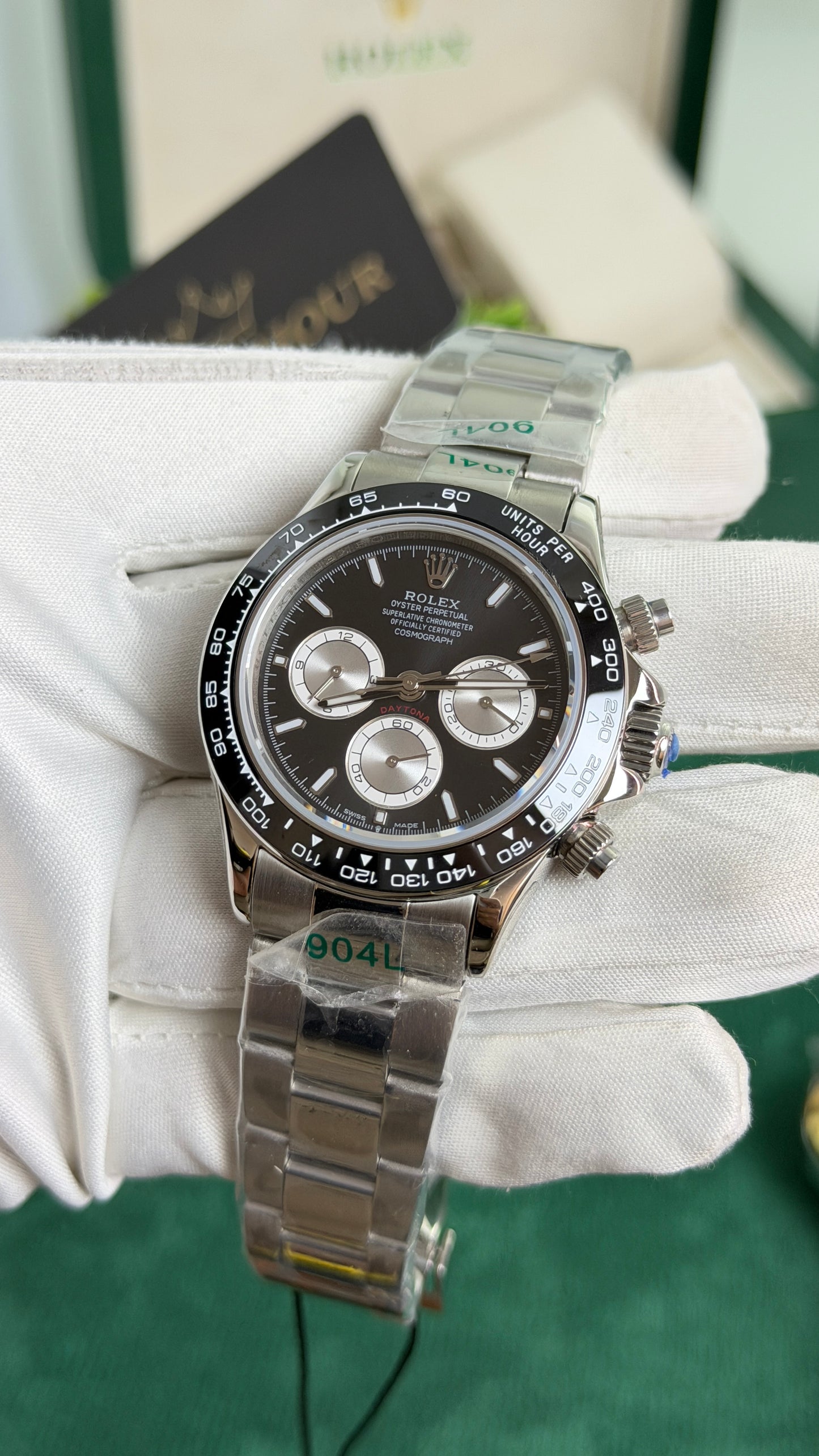Silver with Black Dial🔥