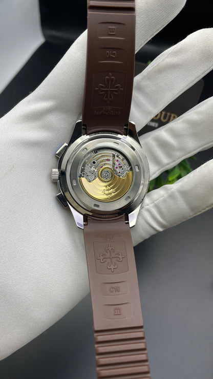 Silver with Chocolate Dial