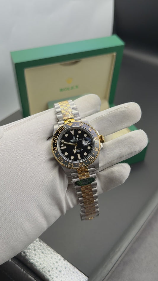 Silver two tone with black dial🔥