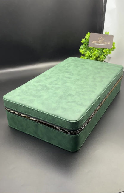 Green Zipper Watch Case