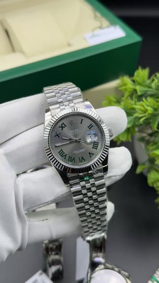 Silver with Wimbledon dial