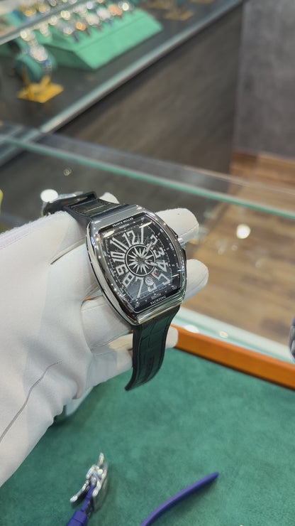 Silver with Black Dial.