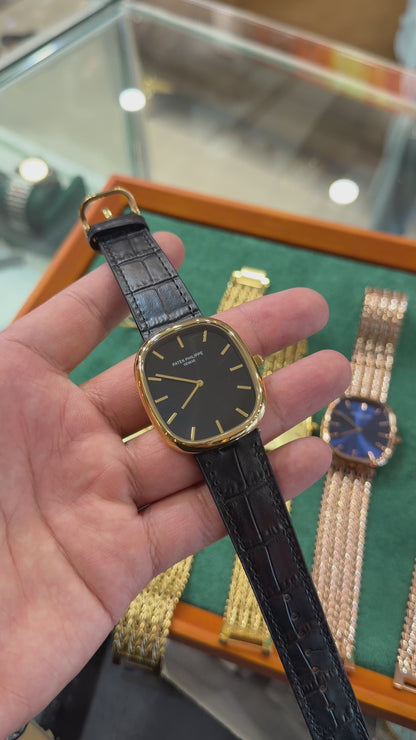 Yellow Gold with Black Dial (M NO:201)