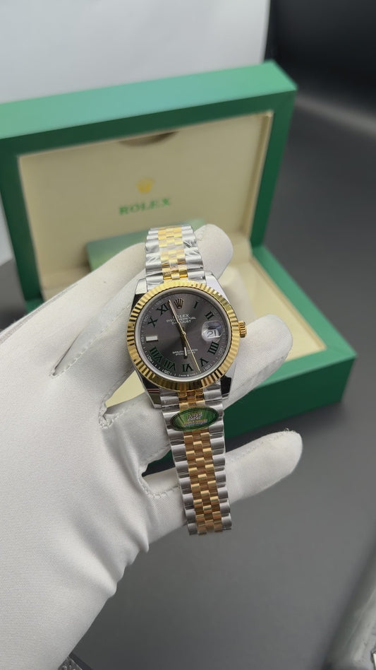 Yellow Gold two tone with grey dial🔥