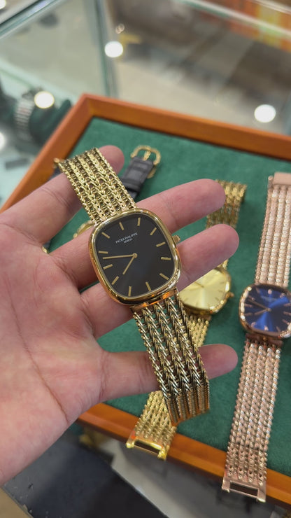 Yellow Gold with Black Dial (M NO:201)