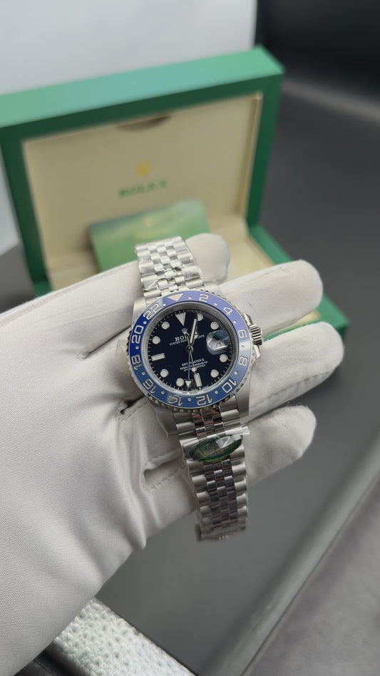 Silver with black dial🔥