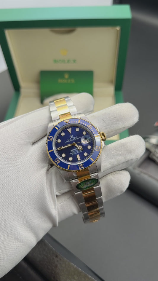 Silver two tone with blue dial🔥