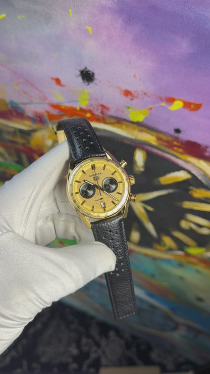 Yellow gold with gold dial