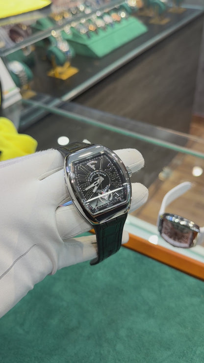 Silver with Black Dial.