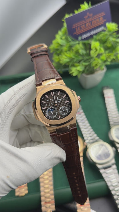 Rose Gold with chocolate dial