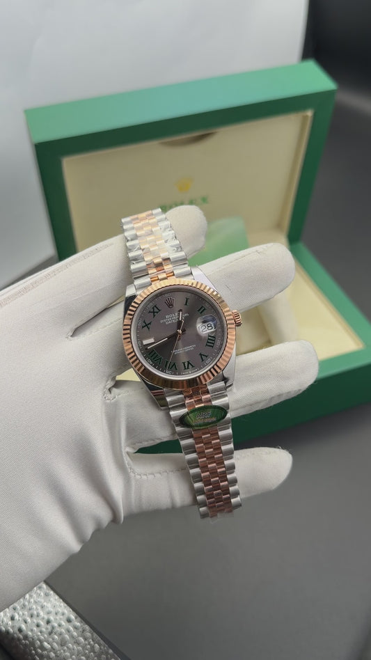 Rose Gold two tone with grey dial🔥