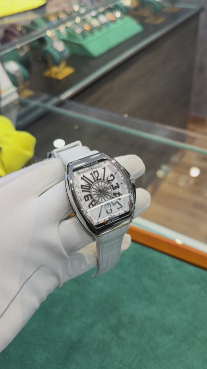 Silver with White Dial.