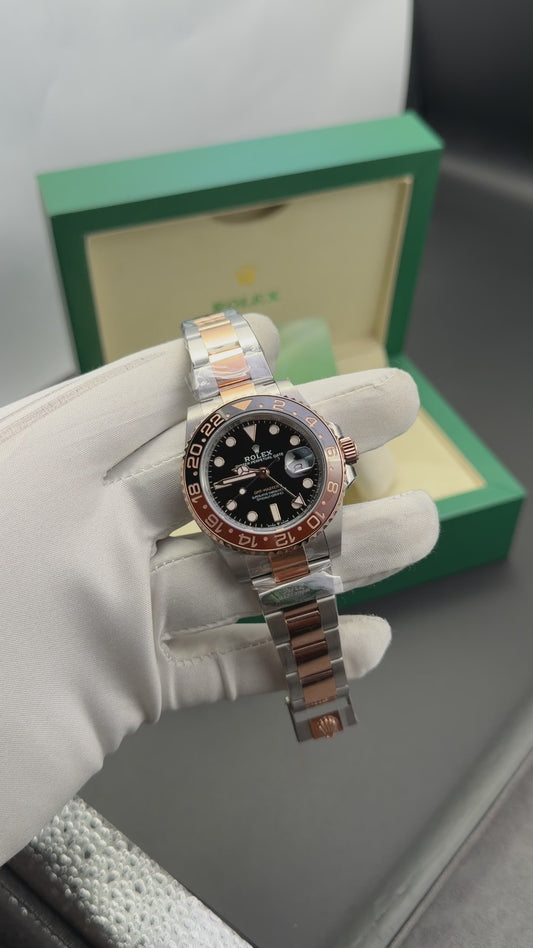 Silver two tone with black dial🔥