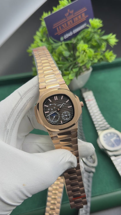 Rose Gold with chocolate dial